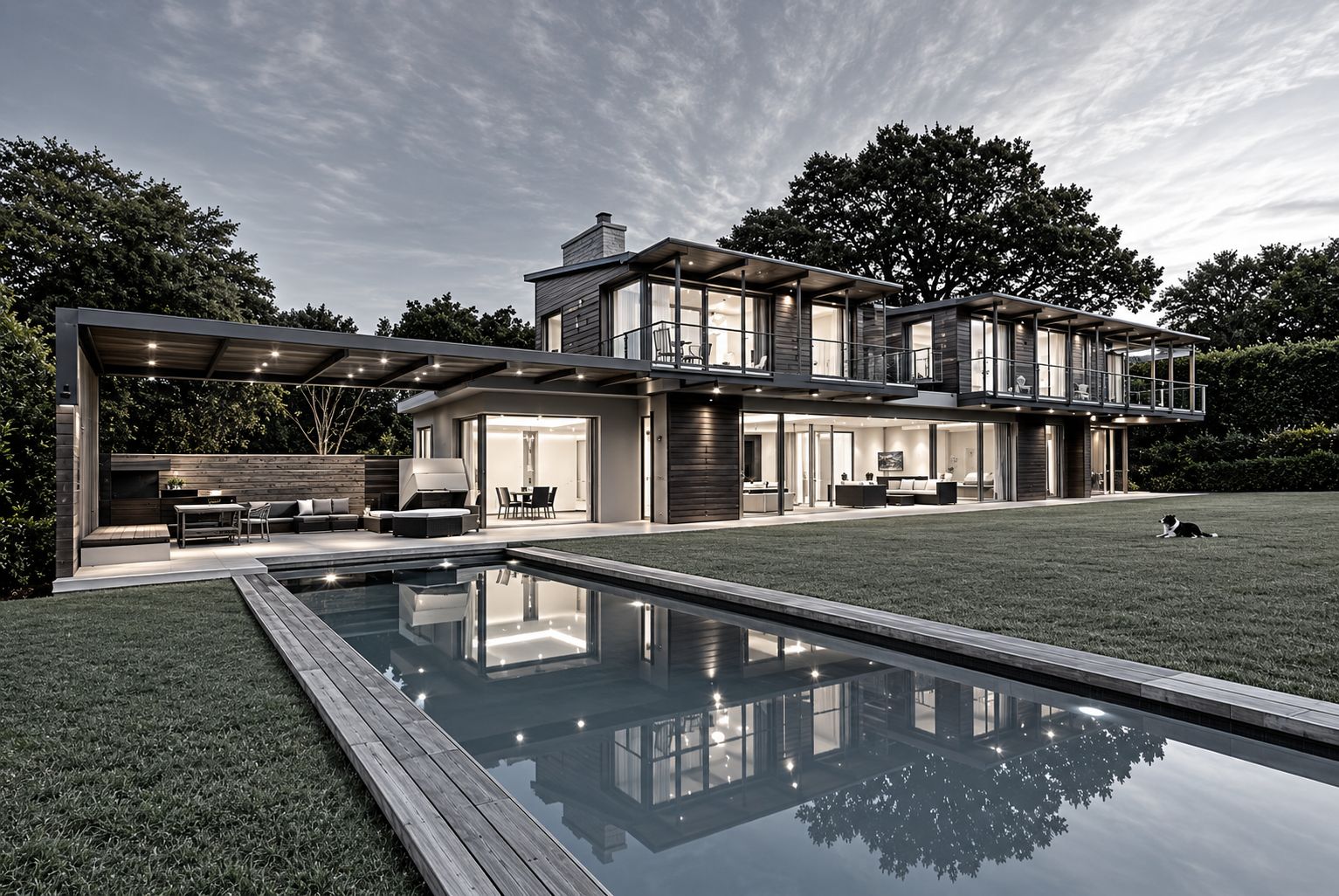 Modern residential build by MLP Master Builders